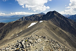 Summit ridge of Kings Throne Mountain, Kluane National Park, Yukon, Canada Summit ridge of Kings Throne Mountain, Kluane National Park, Yukon, Canada