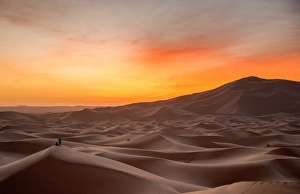Sunrise at Erg Chebbi Sand Dunes, Morocco, North Africa Sunrise at Erg Chebbi Sand Dunes, Morocco, North Africa