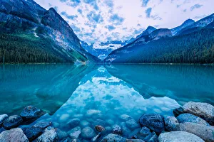Sunrise Glow at Lake Louise Banff National Park Canada Sunrise Glow at Lake Louise Banff National Park Canada