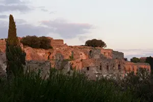 Italy Travel Destinations Map Prints: Sunset