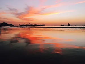Sunset at Railay Beach, Krabi province, Thailand Sunset at Railay Beach, Krabi province, Thailand