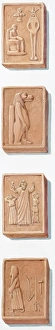 Four tablets representing the ten commandments Four tablets representing the ten commandments