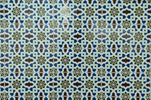 Tile pattern, Granada province, Andalucia, Spain Tile pattern, Granada province, Andalucia, Spain