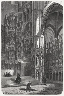 Toledo Cathedral, Spain, published in 1871 Toledo Cathedral, Spain, published in 1871