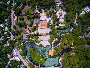 Tomb of Tu Duc emperor from above in Hue, Vietnam Tomb of Tu Duc emperor from above in Hue, Vietnam