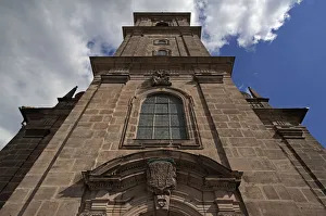 Tower of the Altstadter Dreifaltigkeitskirche church, consecrated in 1721, Erlangen Tower of the Altstadter Dreifaltigkeitskirche church, consecrated in 1721, Erlangen