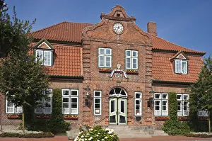 Town Hall, Luetjenburg, Schleswig-Holstein, Germany, Europe Town Hall, Luetjenburg, Schleswig-Holstein, Germany, Europe
