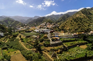 Town of Vallehermoso, from the Mirador Almendrillo, Vallehermoso, La Gomera Town of Vallehermoso, from the Mirador Almendrillo, Vallehermoso, La Gomera