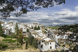 Townscape with the church Iglesia Padre Jesus, from the Casa del Rey Moro, Ronda Townscape with the church Iglesia Padre Jesus, from the Casa del Rey Moro, Ronda