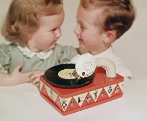 Vintage Record Player Prints: Toy Record Player