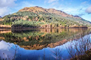 Tranquil Loch Eck in sunshine, Benmore, Cowal Tranquil Loch Eck in sunshine, Benmore, Cowal