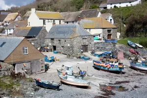 English Coastal Scene Prints: Cadgwith Cove, Cornwall, England