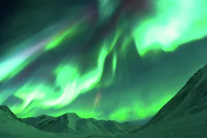 Northern Lights Print: Alaskan Aurora Borealis