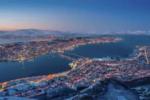Prints of Winter view of Tromso, Norway Norway Prints: Winter View of Tromso, Norway Print