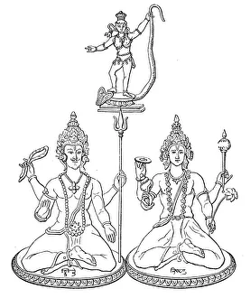 Trimurti - Siva, Vishnu, Krishna : Hindu Gods Trimurti - Siva, Vishnu, Krishna : Hindu Gods