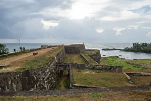 The Triton bastion of the ancient sea fortress. Historical landmark of the city Galle The Triton bastion of the ancient sea fortress. Historical landmark of the city Galle