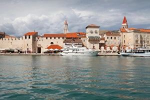 Trogir, Croatia. Historic center of old town, waterfront view Trogir, Croatia. Historic center of old town, waterfront view