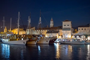 Trogir at night, Dalmatian coast, Croatia Trogir at night, Dalmatian coast, Croatia