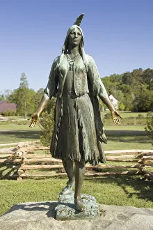 USA, Virginia, Jamestown, Pocahontas Statue USA, Virginia, Jamestown, Pocahontas Statue