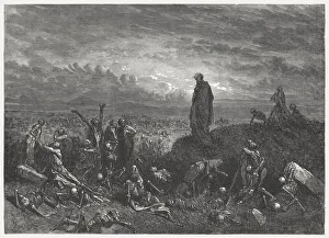 Valley of Dry Bones (Ezekiel 37), wood engraving, published 1886 Valley of Dry Bones (Ezekiel 37), wood engraving, published 1886