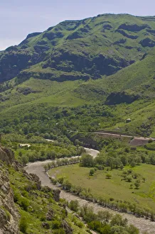 Valley of Mtkvari (Kura) landscape, Georgia Valley of Mtkvari (Kura) landscape, Georgia