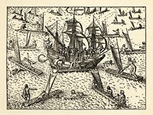 Van Noort Attacked by Theives on the Marianne Islands, 1600 Van Noort Attacked by Theives on the Marianne Islands, 1600