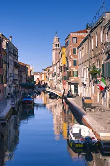 Venice, Veneto, Italy. Typical street canal Venice, Veneto, Italy. Typical street canal