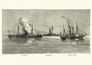 Victorian Royal Navy Warships, HMS Hotspur, Glatton, Black Eagle Victorian Royal Navy Warships, HMS Hotspur, Glatton, Black Eagle