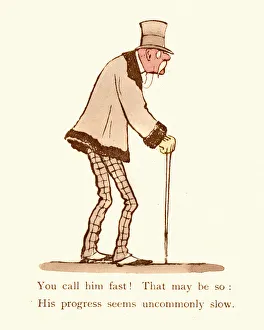 Victorian satire on old age, 19th Century Victorian satire on old age, 19th Century