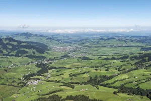View of the Appenzellerland region and the town of Appenzell as seen from Hoher Kasten View of the Appenzellerland region and the town of Appenzell as seen from Hoher Kasten