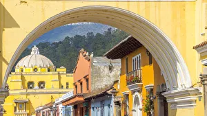 View through Arco de Santa Catalina (Santa Catalina Arch) Antigua Guatemala View through Arco de Santa Catalina (Santa Catalina Arch) Antigua Guatemala
