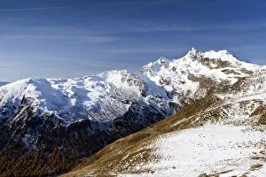 View during the ascent to the peak of Penser Weissenhorn mountain coming from Penser View during the ascent to the peak of Penser Weissenhorn mountain coming from Penser