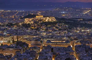View of Athens from Licabetus Hill, Greece View of Athens from Licabetus Hill, Greece