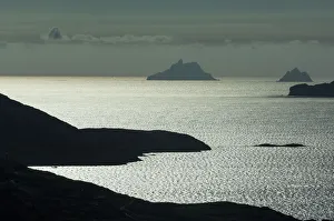 View over ballinskelligs bay to the skellig islands View over ballinskelligs bay to the skellig islands