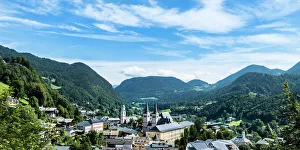 View of Berchtesgaden, Berchtesgadener Land district, Upper Bavaria, Bavaria, Germany View of Berchtesgaden, Berchtesgadener Land district, Upper Bavaria, Bavaria, Germany