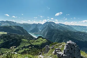 View of Konigssee Lake and Mt Watzmann from Mt Jenner, Berchtesgaden National Park View of Konigssee Lake and Mt Watzmann from Mt Jenner, Berchtesgaden National Park