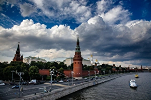 View on Kremlin and Moscow river from Bolshoy Kamenny Bridge View on Kremlin and Moscow river from Bolshoy Kamenny Bridge