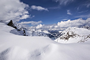 View on Kuehtai with the Speicher Finstertal reservoir, Stubai Alps, Kuhtai, Tyrol View on Kuehtai with the Speicher Finstertal reservoir, Stubai Alps, Kuhtai, Tyrol