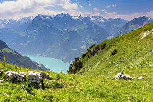 View of Lake Lucerne seen from Fronalpstock mountain, Stoos, Morschach, canton of Schwyz, Switzerland View of Lake Lucerne seen from Fronalpstock mountain, Stoos, Morschach, canton of Schwyz, Switzerland