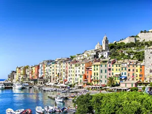 View of Porto Venere old village in Liguria, Italy View of Porto Venere old village in Liguria, Italy