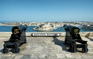 View from Upper Baracca Garden with Saluting Battery towards Grand Harbor View from Upper Baracca Garden with Saluting Battery towards Grand Harbor