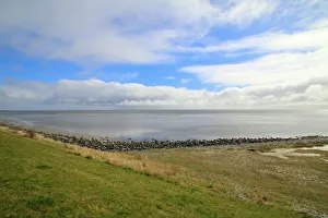 View of the Waddensea from the dyke in Vlieland View of the Waddensea from the dyke in Vlieland