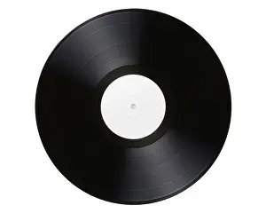 Black Vinyl Records Prints: Vinyl record