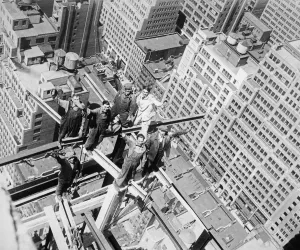 High Rise Building Construction Prints: Construction Workers