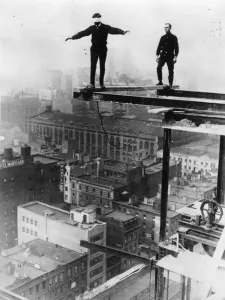 Black And White Photography NYC Prints: Daring Steeplejack