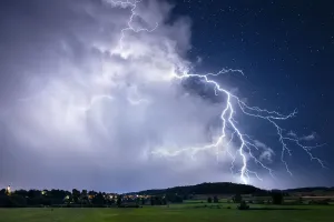 Massive Lightning Bolt Print - 30.07.2017 Zusmarshausen