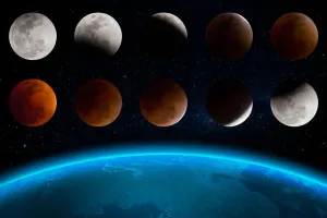 Total Lunar Eclipse Print, Montevideo, Uruguay 2015