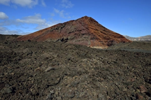 Volcanic cone, at El Golfo, Lanzarote, Canary Islands, Spain Volcanic cone, at El Golfo, Lanzarote, Canary Islands, Spain