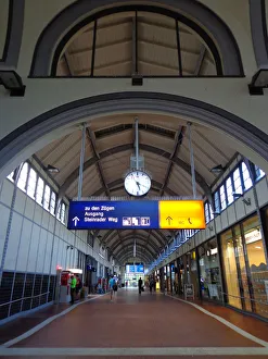 Waiting area LAOEbeck train station, Germany Waiting area LAOEbeck train station, Germany