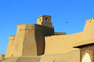 The walls and fortified walltowers of Khiva, Uzbekistan The walls and fortified walltowers of Khiva, Uzbekistan
